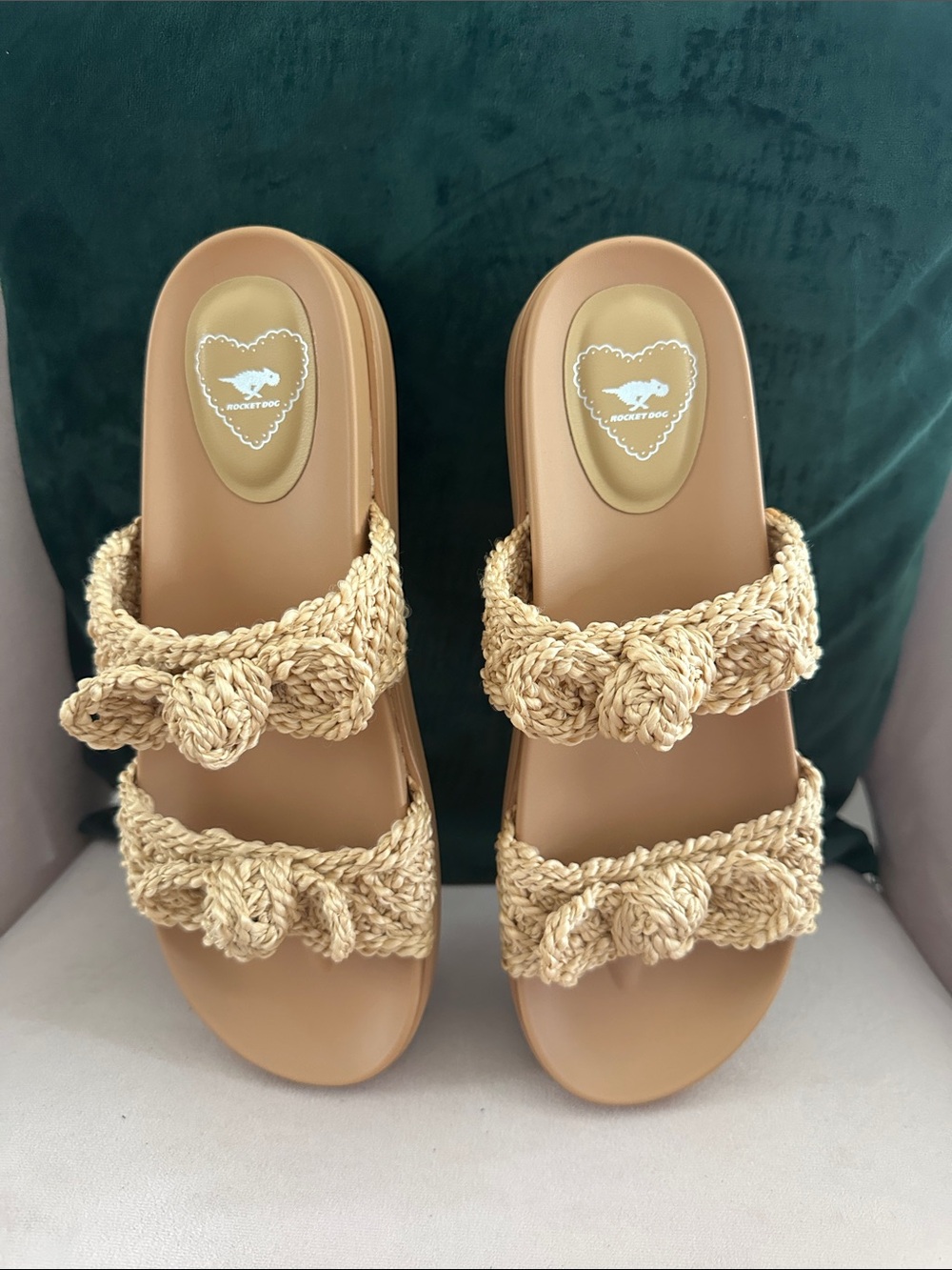 Neutral Tan Braided Sandals